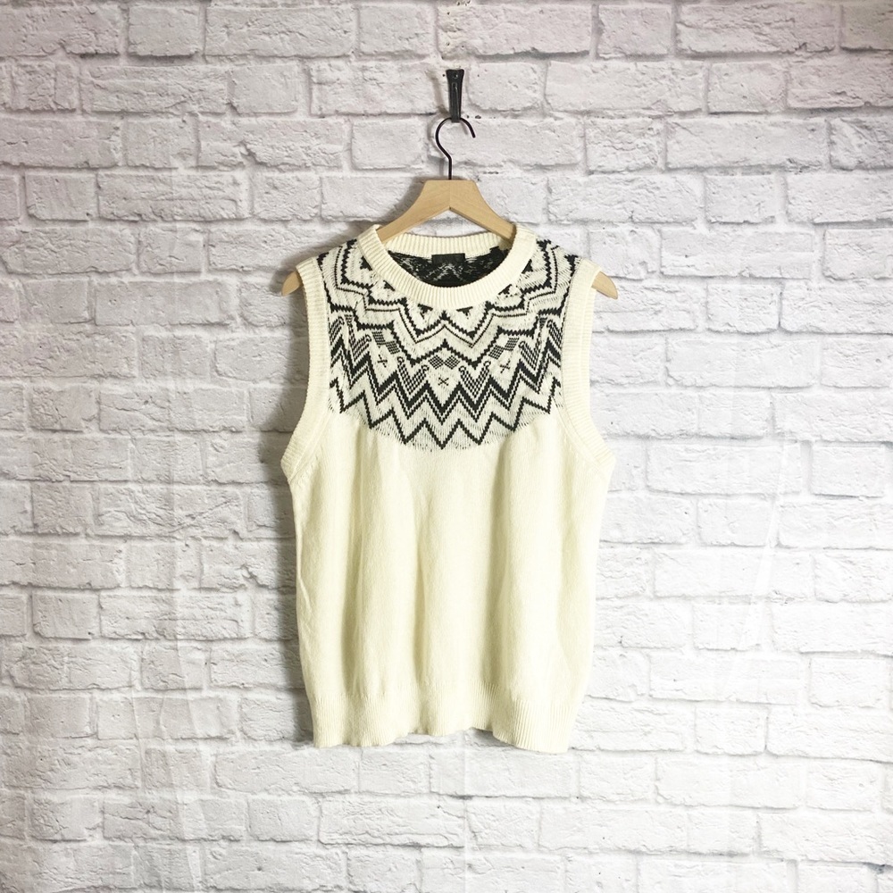 ATM Anthony Thomas Melillo Fair Isle Wool Vest